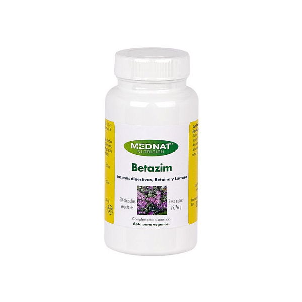 Mednat - Betazim - бетаин, лактаза, 60 капсул