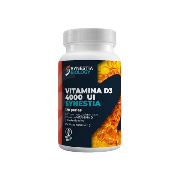 Synestia biology - Vitamina D3 - укрепление костей, иммунитета,  D3 (холекальциферол) - 4000 МЕ, 120 капсул