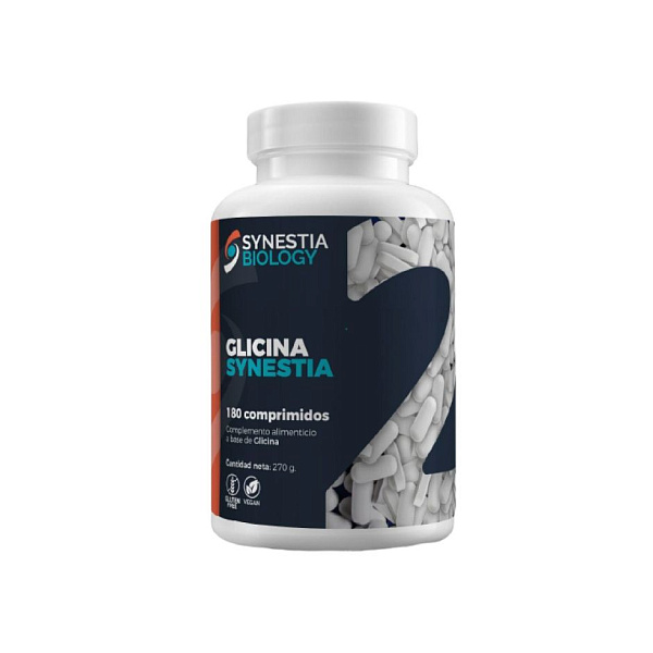 Synestia biology - Glicina - глицин, снижение стресса, улучшение когнитивных функций, 3000 мг, 180 таблеток