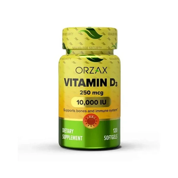 Orzax Vitamin D3 K2 Drops D3 5000 МЕ; K2 100 мкг, 30 мл