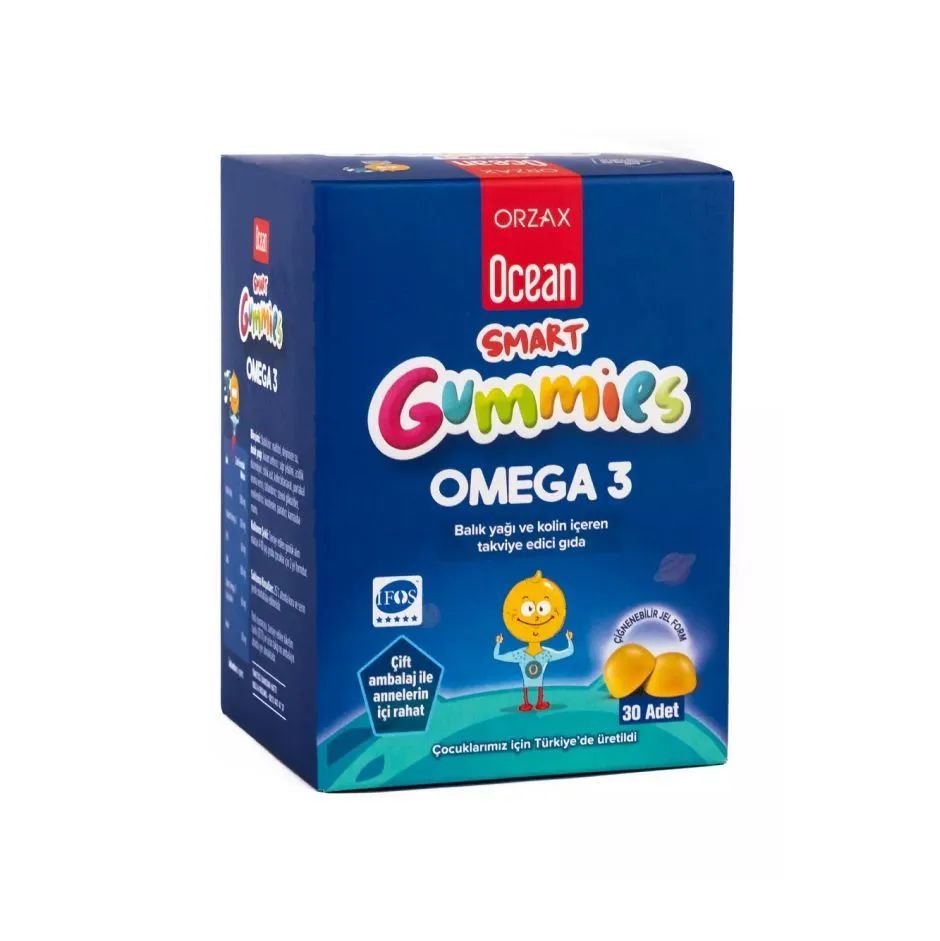 Orzax Ocean Smart Gummies Omega 3 омега3, 30 жевательных мармеладок